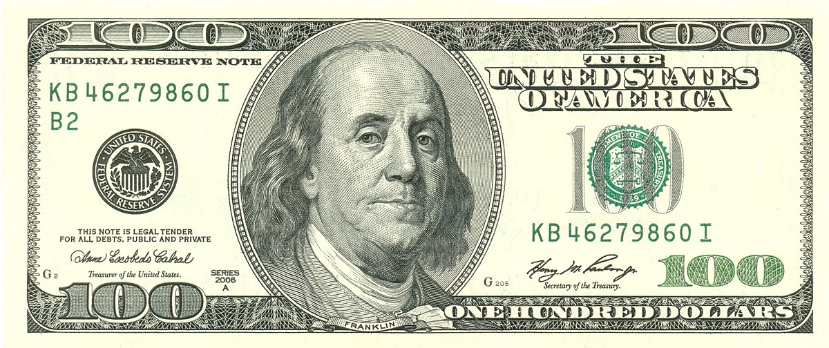100 USD bill 2006